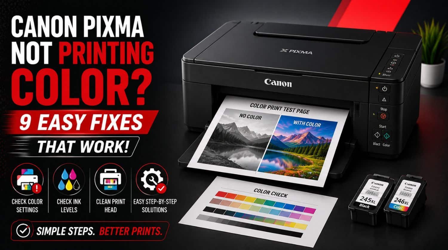 Canon Pixma Not Printing Color