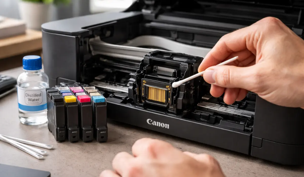 Cleaning Canon Printer Head Manually