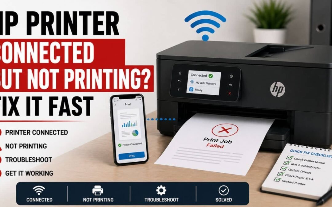 HP Printer Connected But Not Printing? Fix It Fast