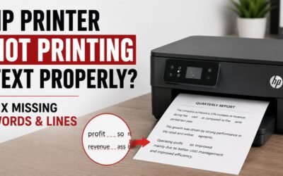 HP Printer Not Printing Text Properly? Fix Missing Words & Lines
