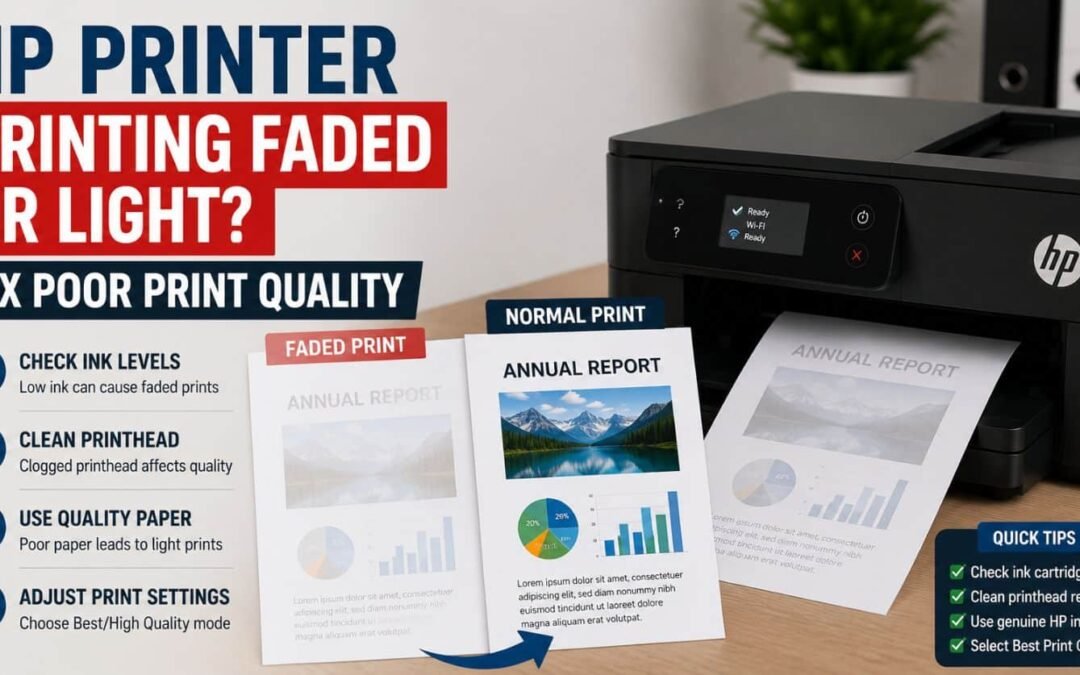 HP Printer Printing Faded or Light? Fix Poor Print Quality