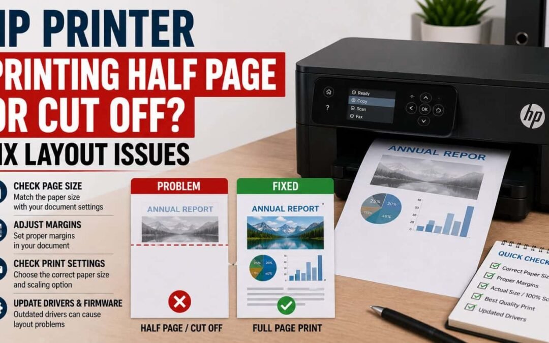 HP Printer Printing Half Page or Cut Off? Fix Layout Issues