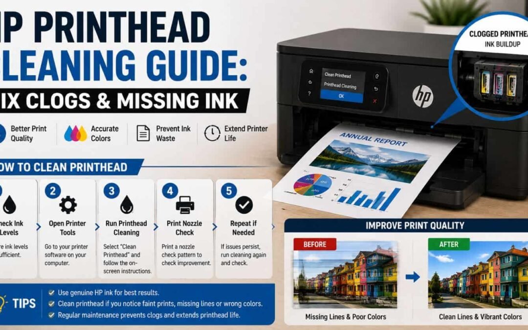 HP Printhead Cleaning Guide: Fix Clogs & Missing Ink