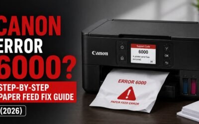 Canon Error 6000? Step-by-Step Paper Feed Fix Guide (2026)