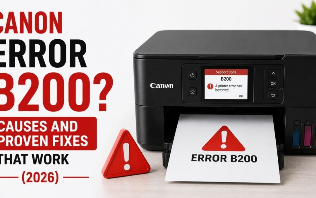 Canon Error B200? Causes and Proven Fixes That Work (2026)