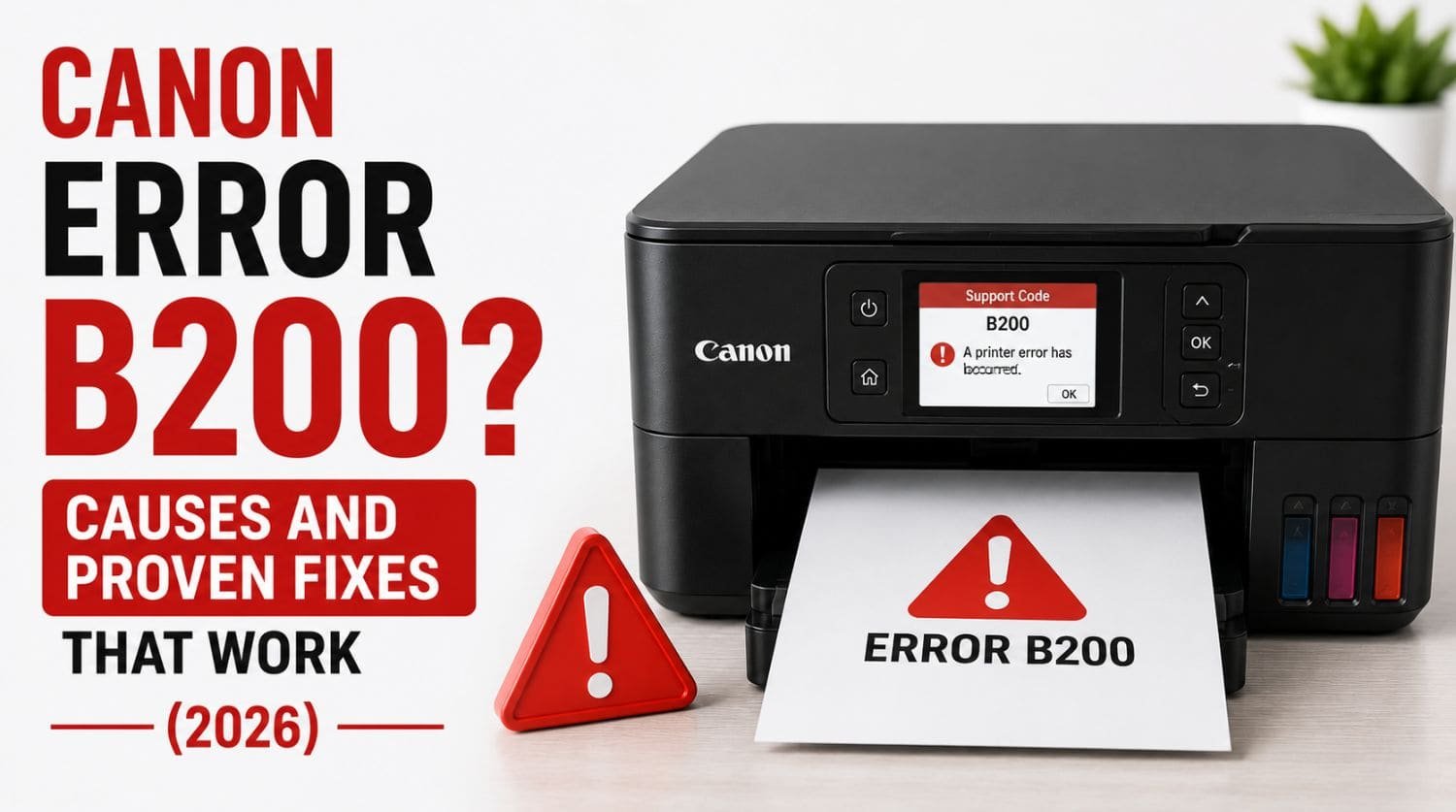 Canon Error B200? Causes and Proven Fixes That Work (2026)