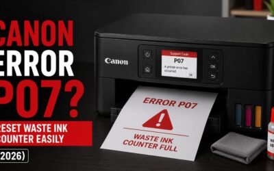 Canon Error P07? Reset Waste Ink Counter Easily (2026)