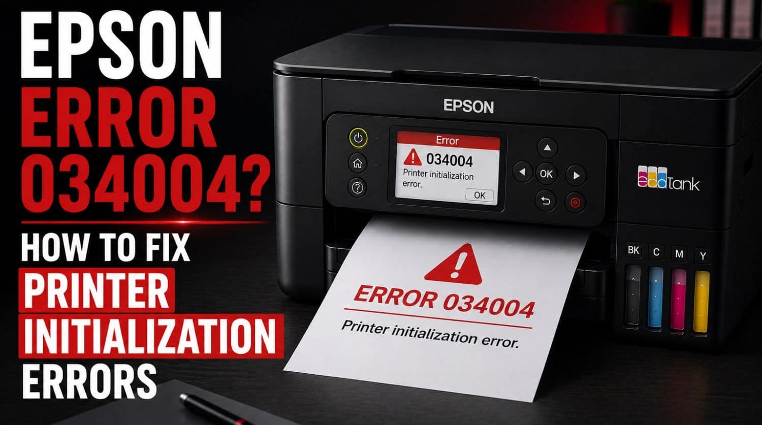 Epson Error 034004? How to Fix Printer Initialization Errors (2026)