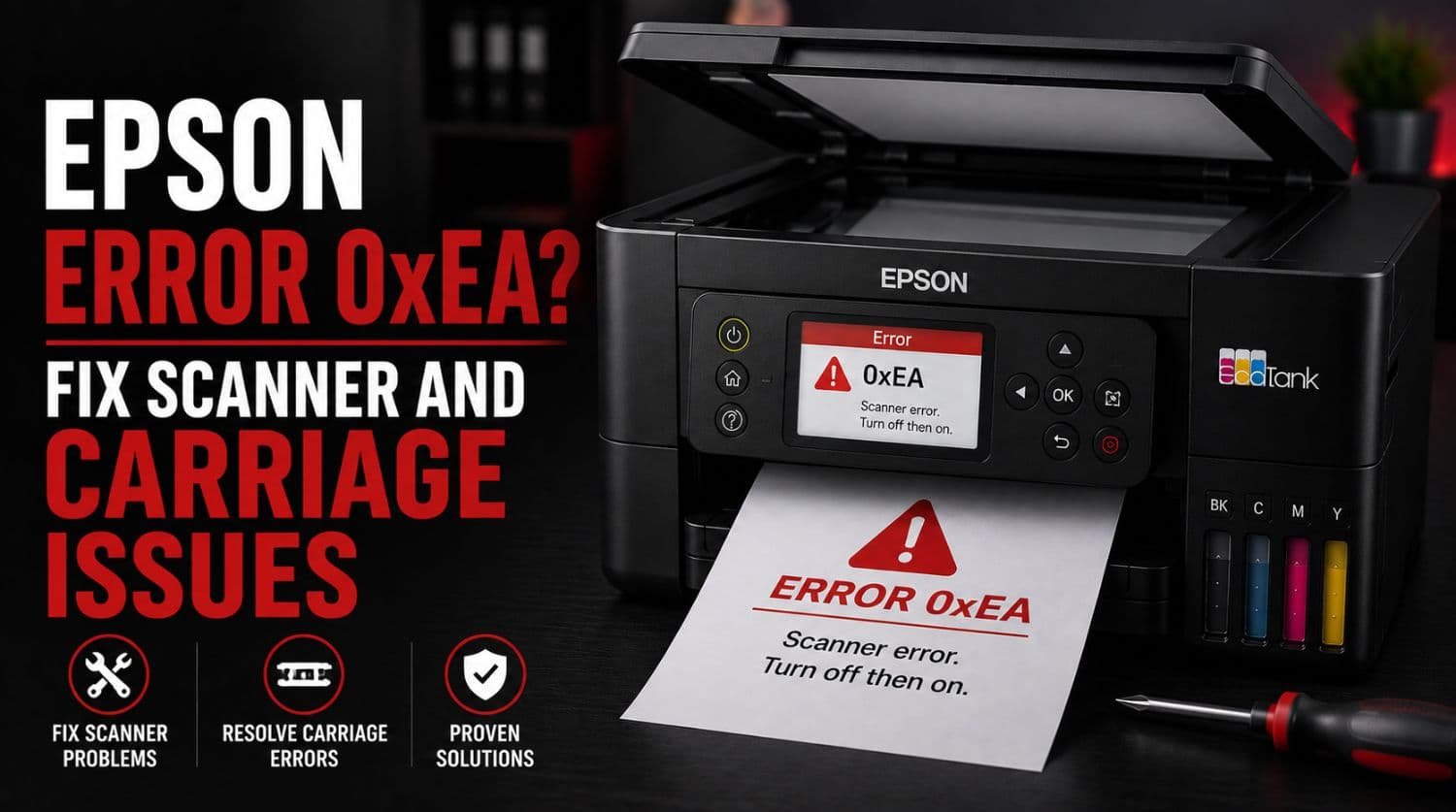 Epson Error 0xEA? Fix Scanner and Carriage Issues (2026)
