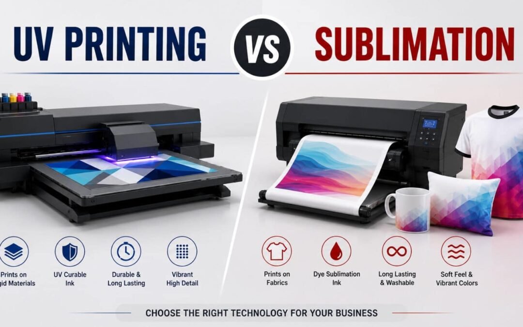 UV Printing vs Sublimation: Key Differences Explained (2026)