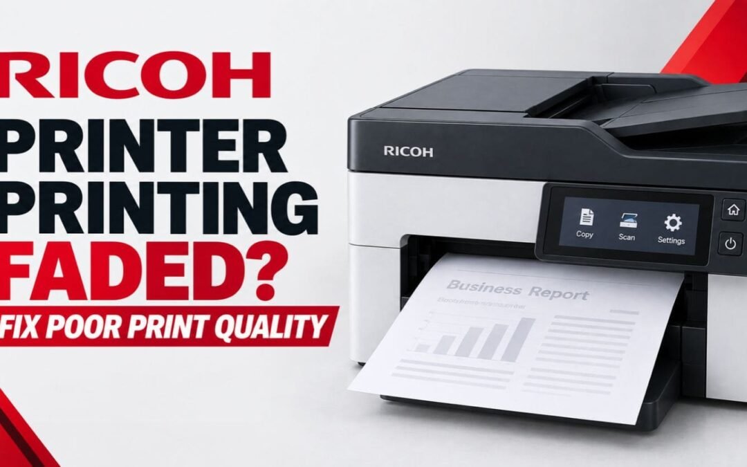 Ricoh Printer Printing Faded? Fix Poor Print Quality (2026)