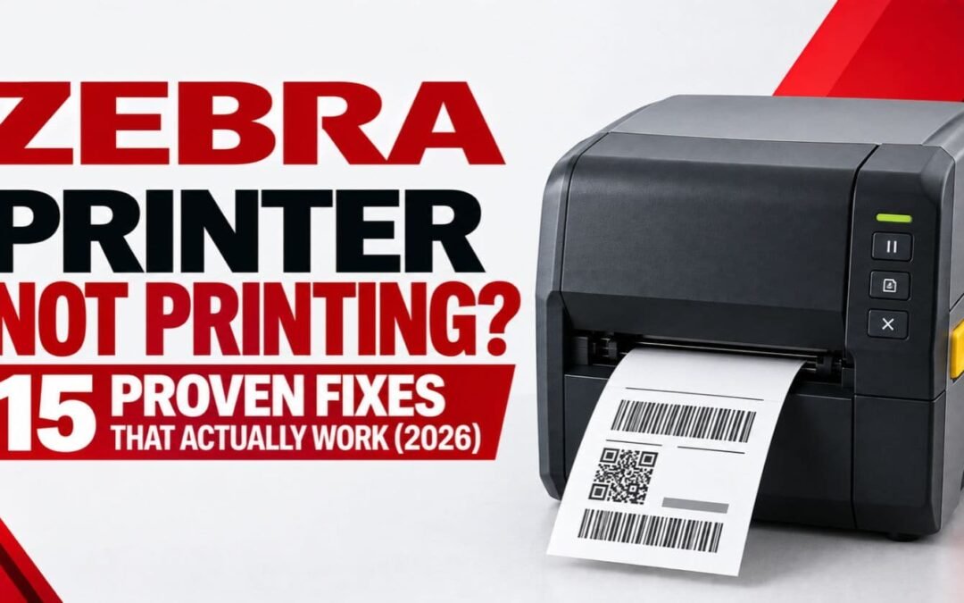 Zebra Printer Not Printing? 15 Proven Fixes That Actually Work (2026)