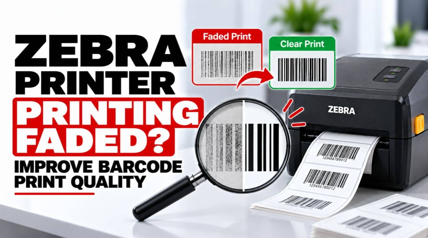 zebra printer printing faded